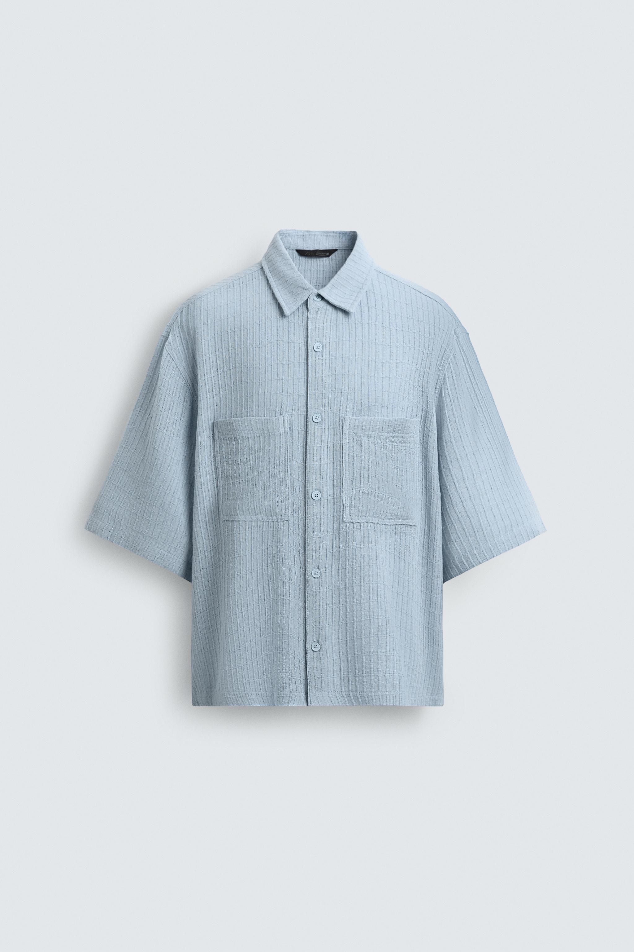 CHEMISE RELAXED FIT TEXTURÉE